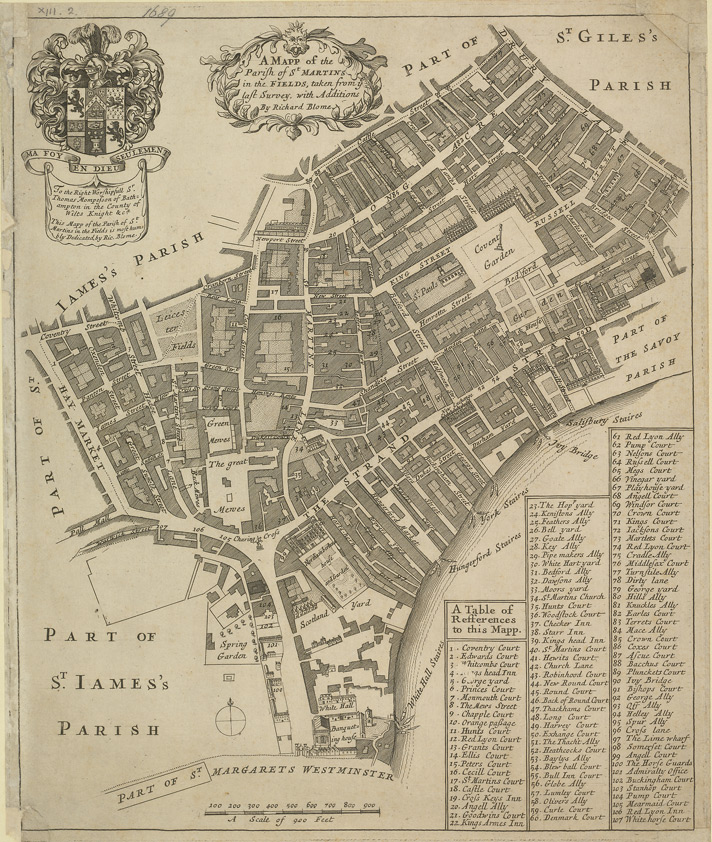 Historic maps of the parish of St MartinintheFields St MartinintheFields